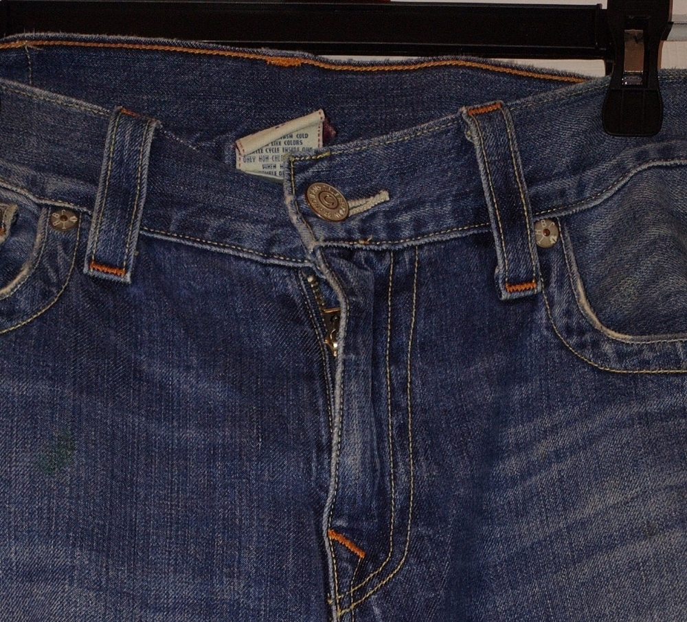 True Religion Distressed Blue Jean Shorts - Picture 8 of 13